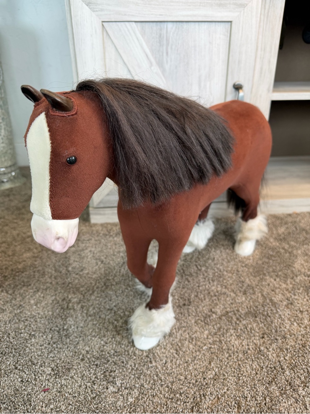 American Girl Prancing Clydesdale Horse, released in 2014 and later retired.